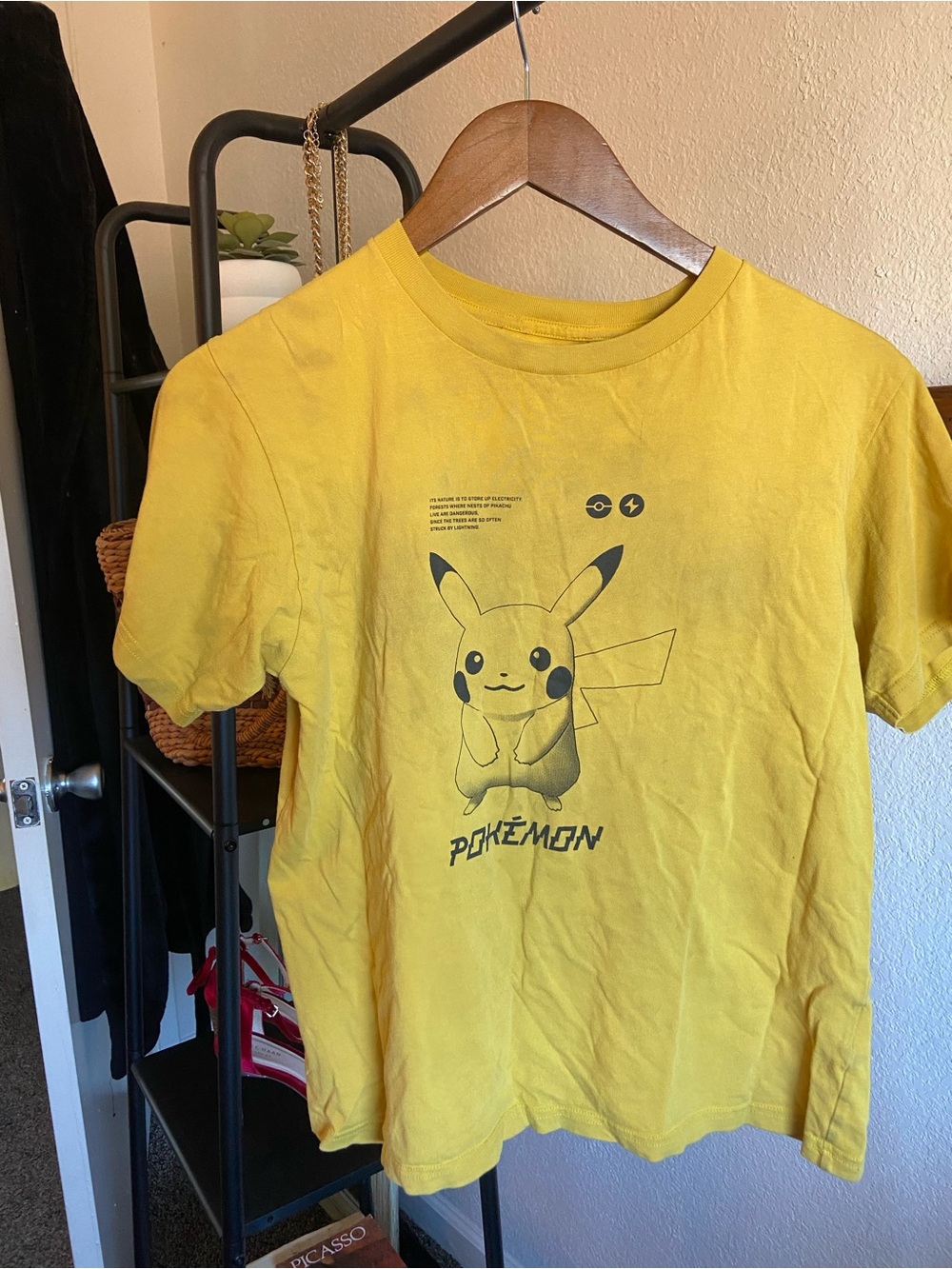 Kids' Yellow Pikachu Graphic Tee